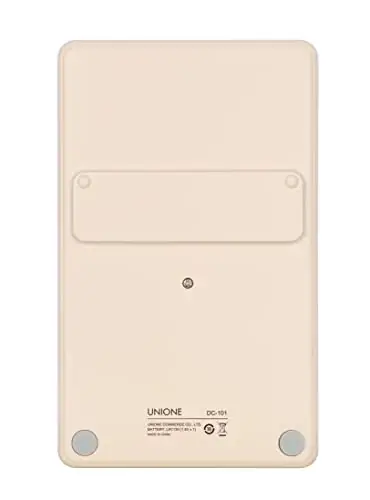 UNIONE Pocket & Desktop Beige Calculator with a Bright LCD, Dual Power Handheld Desktop. Color. Business, Office, High School - 4
