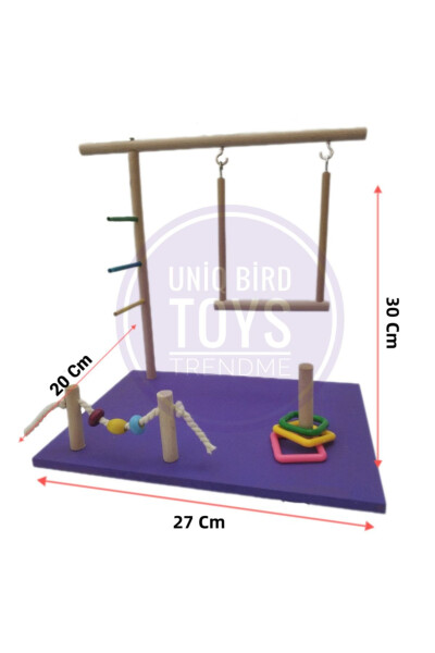 Uniq Bird Toys Swinging Bird Playground - 2