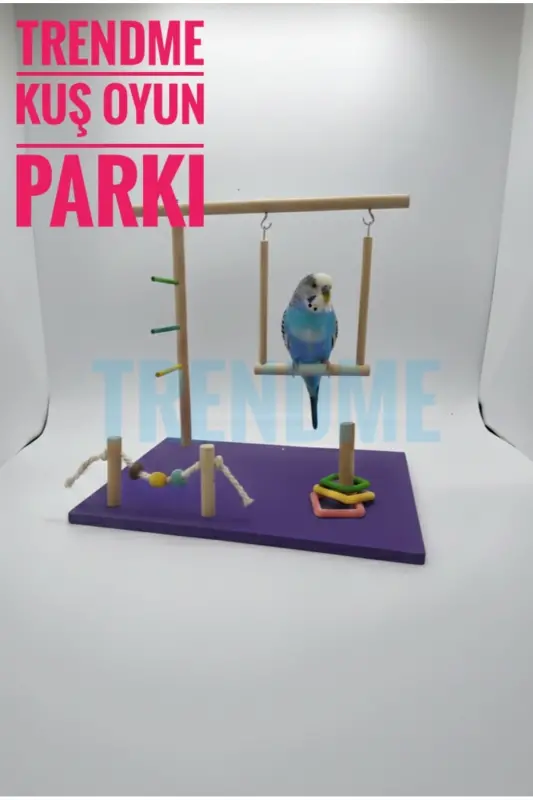 Uniq Bird Toys Salıncaklı Kuş Oyun Parkı Alanı - 1