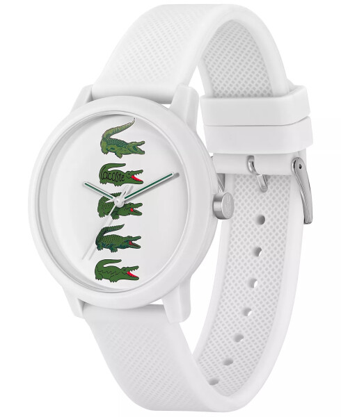 Унисекс часы L.12.12 Quartz White Silicone Strap 42mm White - 2