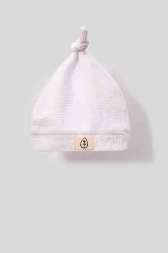 Унисекс Деревянная Пуговица Визуальная Шапка Вафельный Шикарный Детский Комбинезон-белый-Белый - 5