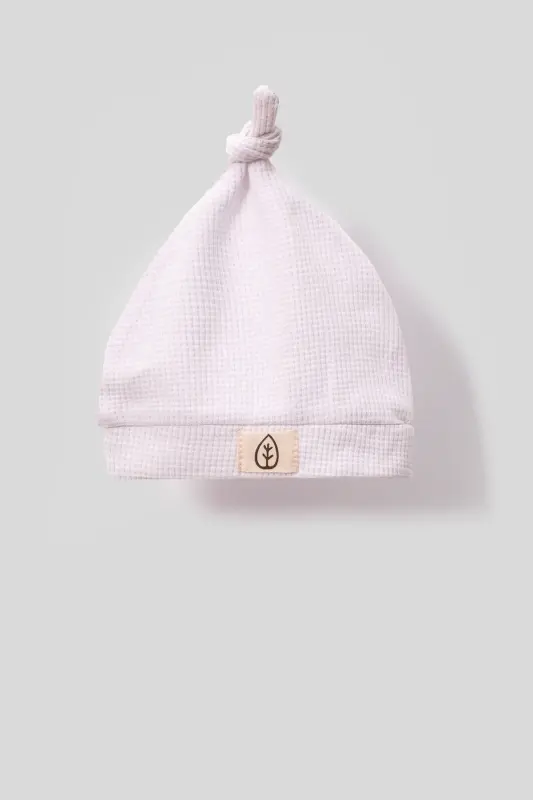 Унисекс Деревянная Пуговица Визуальная Шапка Вафельный Шикарный Детский Комбинезон-белый-Белый - 5