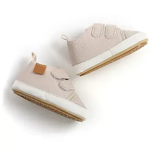 Унисекс Детские мальчики девочки высокие кроссовки на щиколотке Мягкая резиновая подошва Детская кроватка Обувь для малышей Первые шаги - 6