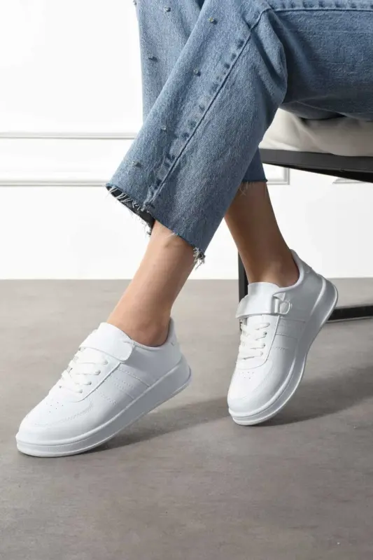 Унисекс Удобные Спортивные Кроссовки Повседневные Сникеры Модель-Белый_20 - 6