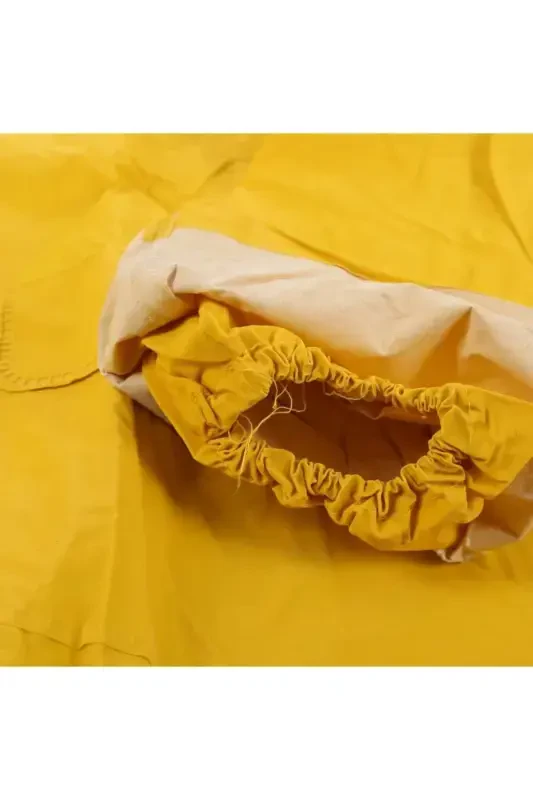 Унисекс Желтый Pvc Дождевик Xxl Кнопки Модель Толстый-ЖЕЛТЫЙ - 3