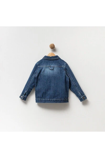 Unisex 1-4 Yaş Basic Çocuk Kot Ceket - Modazone (1)