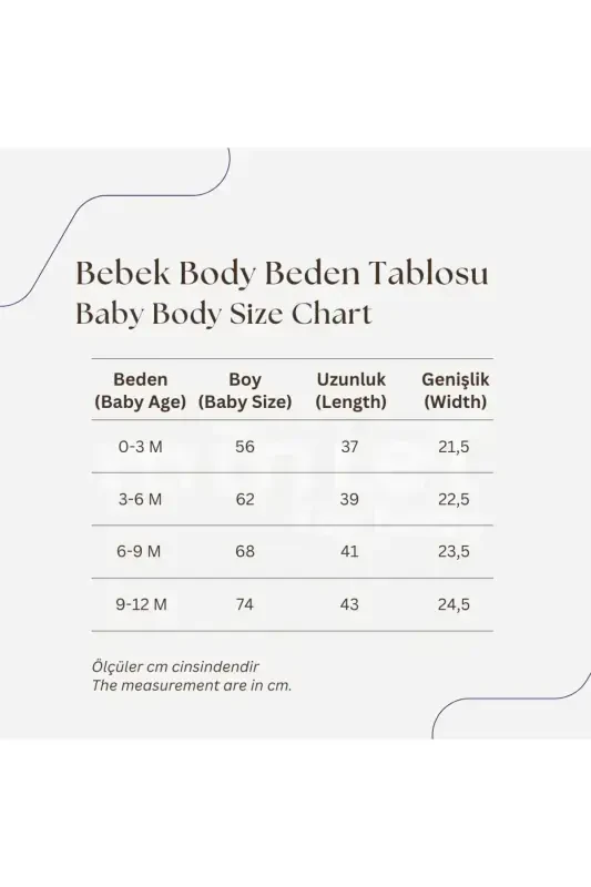 Unisex %100 Organik Paxtadan Fil Bosmali 3-6-9-12 Oy 3 Talikli Uzun Yengli Chaqaloq Bodisi Zibin-EKRU - MINIEL ORGANIC