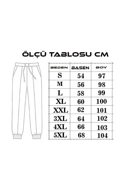 Unisex 2ip Lacivert Örme Kumaş Eşofman Altı - lacivert - 4