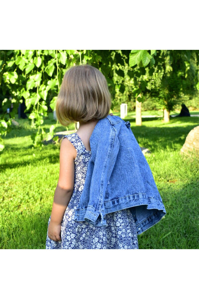 Unisex 5-8 Years Basic Kids Denim Jacket - 3