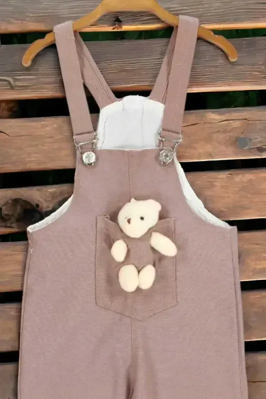 Unisex Baby Bear Print Colorful Romper Jumpsuit with Lycra Stretchy Fabric Adjustable Straps - 2