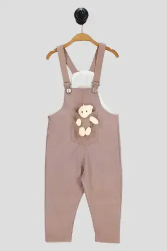 Unisex Baby Bear Print Colorful Romper Jumpsuit with Lycra Stretchy Fabric Adjustable Straps - 3