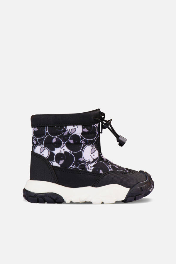 Unisex Baby Black Melon Fur Boots - 1