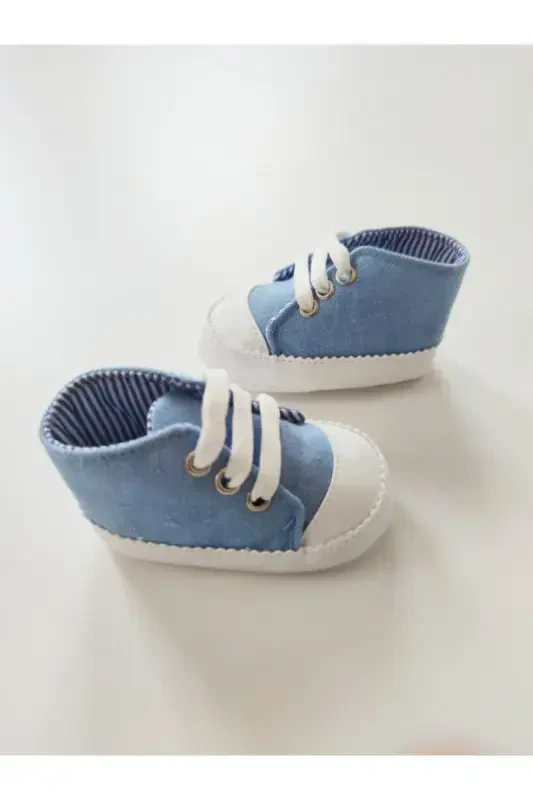 Unisex Baby Blue Shoe-BLUE - BEBEKMAĞAZAM