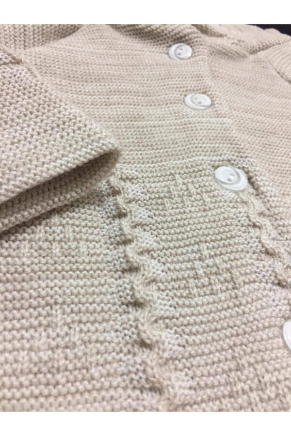 Unisex Baby Ecru Cardigan Jacket Baby Outerwear Cardigan Jacket - 3