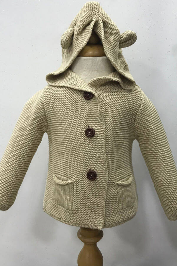 Unisex Baby Hoodie with Ear Detail - 1