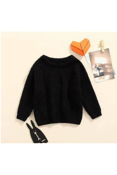 Unisex Baby Kids Crew Neck Extra Stretchy Knit Sweater (2-piece Sweater Set) - 5