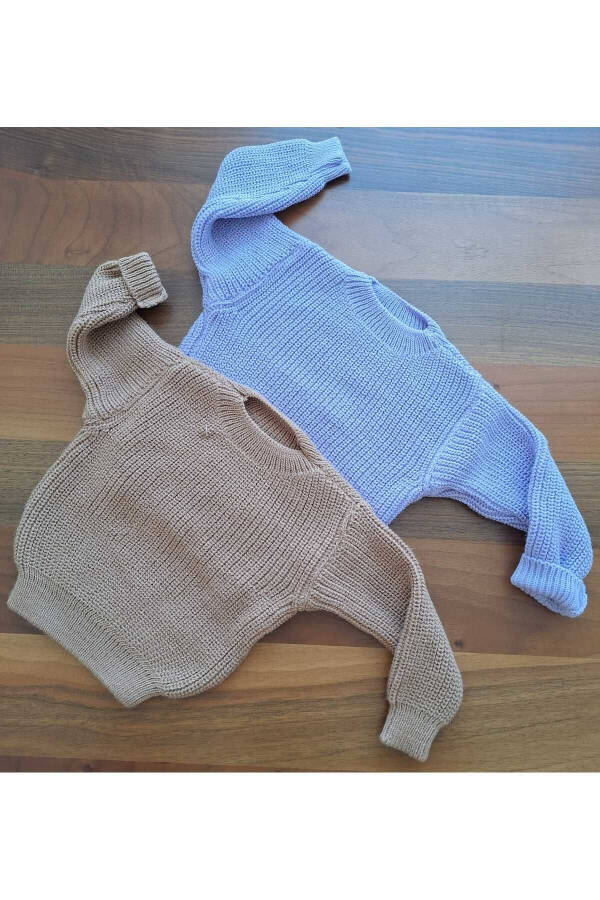 Unisex Baby Kids Crew Neck Extra Stretchy Knit Sweater (2 Piece Sweater Set) - 1