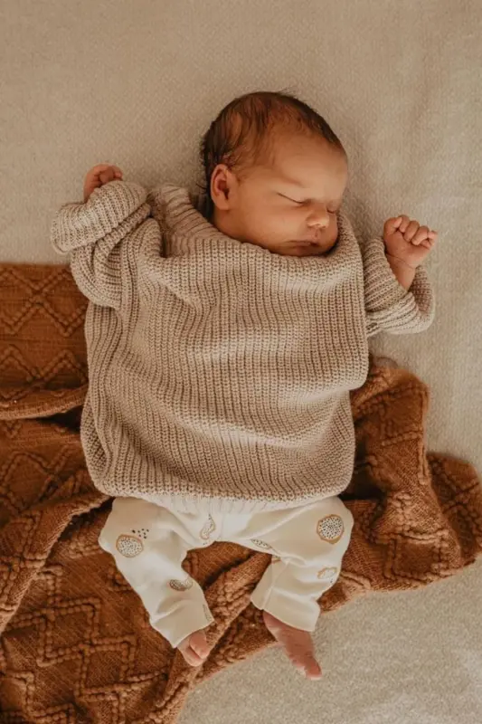 Unisex Baby-Kid's Crew Neck Knit Sweater 6 Months-5 Years - 5