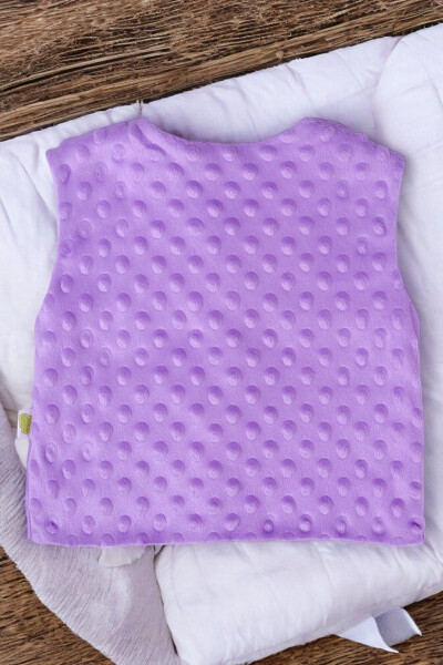 Unisex baby vest, fleece lined and welsoft outer. - 6