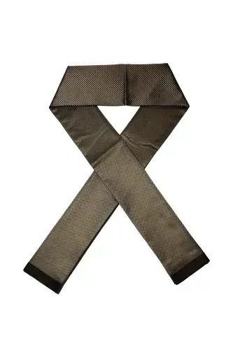 Unisex Baklava naqshli Saten Ince Kaşmir Dokulu Sıcak Tutan Yumuşak Kışlık Atkı-hediyelik-Gold - 1