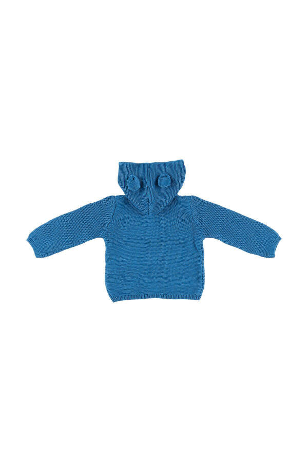 Unisex Bebek Indigo Triko Hırka - 18