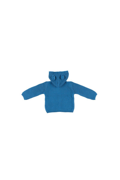 Unisex Bebek Indigo Triko Hırka - 6