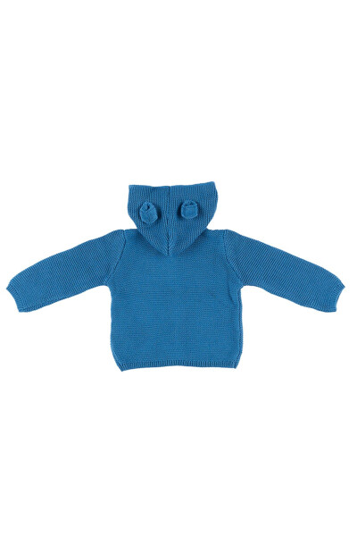 Unisex Bebek Indigo Triko Hırka - 2