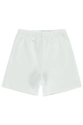 Unısex Bebek Pembe Şort-beyaz 