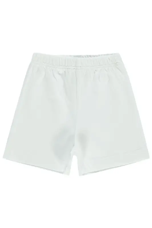 Unısex Bebek Pembe Şort-beyaz - 1