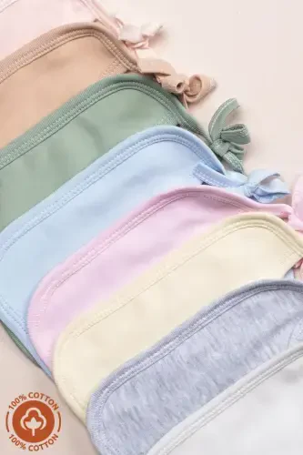 Unisex Bebek Yenidoğan Penye Organik Pamuklu Hayvan Figürlü 0-3 Ay Bebek Önlüğü 3'Lü Set - 6