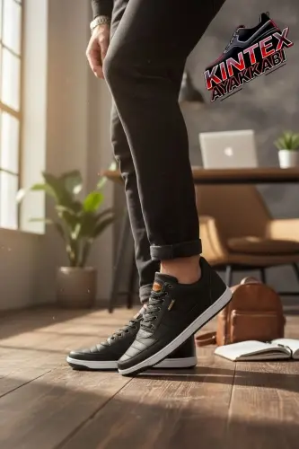 Unisex Beyaz Günlük Rahat Spor Ayakkabı Sneaker Beyaz-Metalik - EXELLO (1)