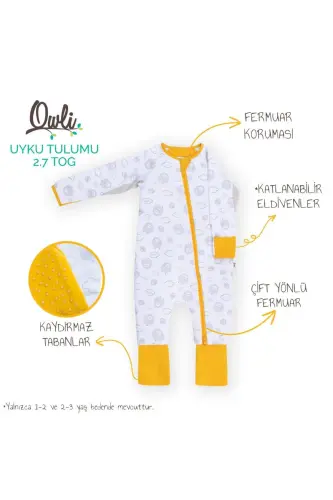 Unisex Beyaz Uyku Tulumu 2.7 Tog - BEYAZ - OWLI (1)