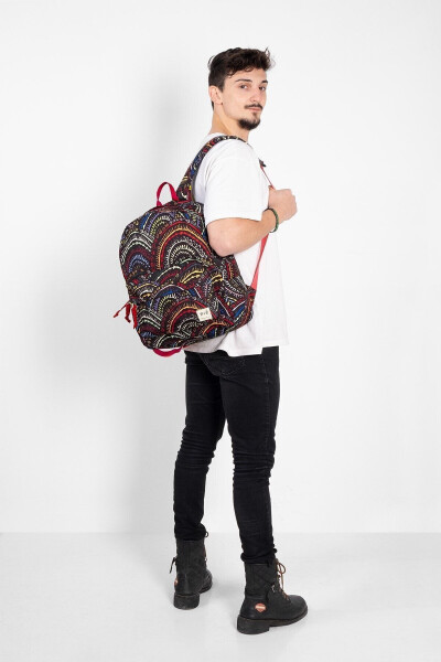 Unisex Black Backpack - Stylish and Practical Bag Models - Durable 45x32x16 Cm - 7