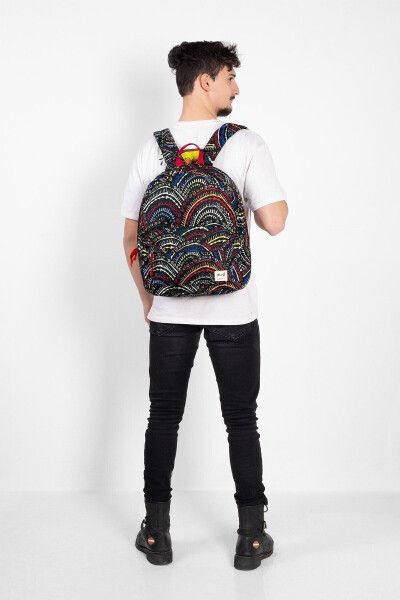 Unisex Black Backpack - Stylish and Practical Bag Models - Durable 45x32x16 Cm - 8