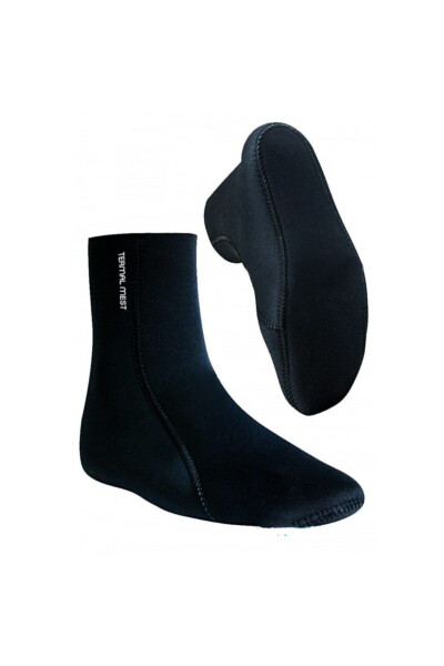 Unisex Black Mittens Thermal Socks - 2