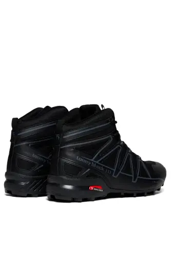 Unisex Black Relaxed Fit Trekking Boot-Black - 4