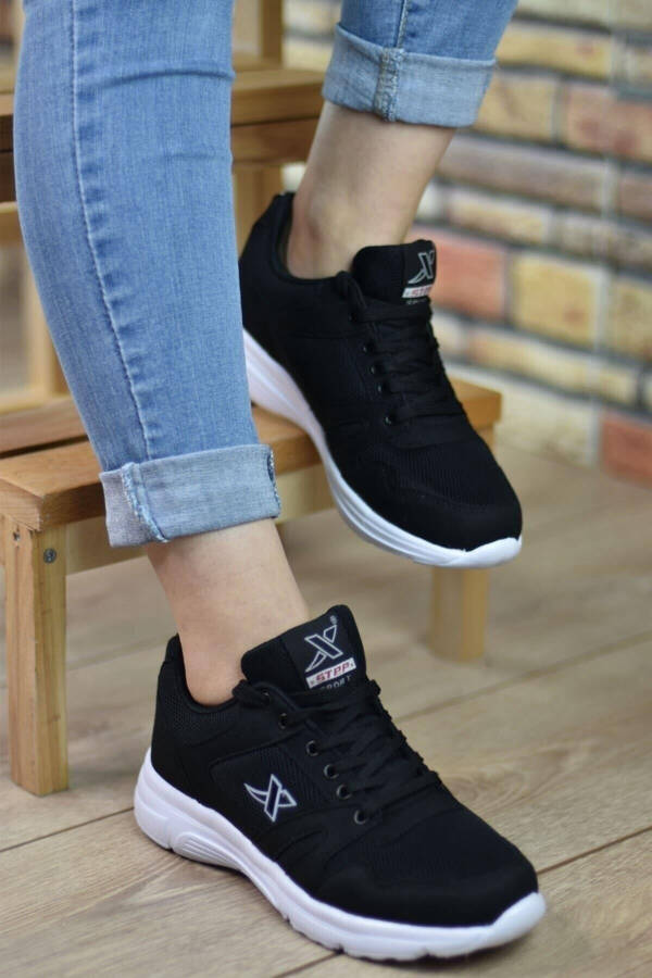 Unisex Black Sneakers - 1