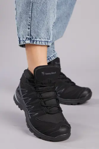 Unisex Black Trekking Boot Tb601-Black - 1