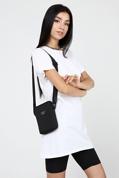 Unisex Black Waist, Phone and Shoulder Bag - D'VERS (1)