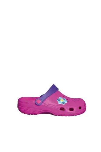 Unisex bolalar sandaleti - fuchsia emojili 