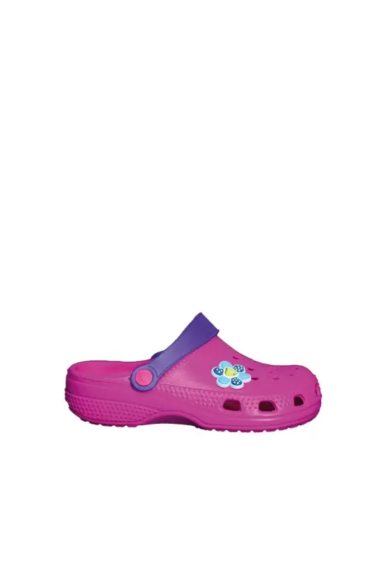 Unisex bolalar sandaleti - fuchsia emojili - AKINAL BELLA