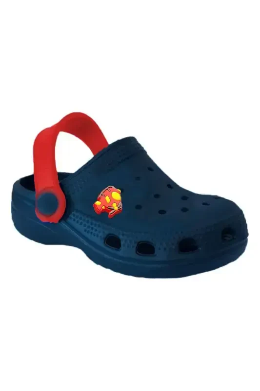 Unisex bolalar sandaleti - qizil laci qizil emojili - 1