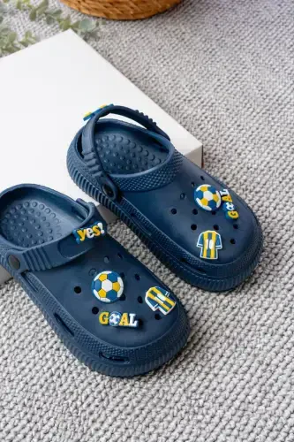 Unisex bolalar uchun figurali stiker sandalet-terlik-FENERBAHCHE - SLIPCAT (1)