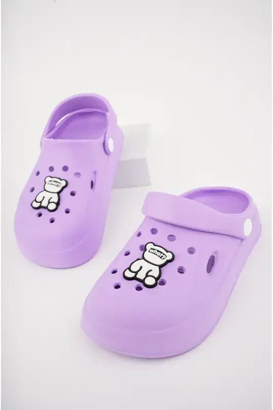 Unisex bolalar uchun figurkali stiker sandal-shippak-MOR - SLIPCAT