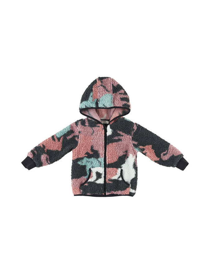 Unisex bolalar uchun naqshli plyush ko'ylagi - 3