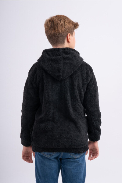 Unisex bolalar uchun Welsoft plyush cho'ntakli ko'ylagi - 3