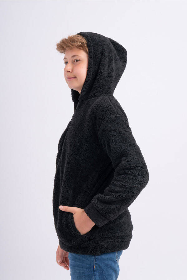 Unisex bolalar uchun Welsoft plyush cho'ntakli ko'ylagi - 6