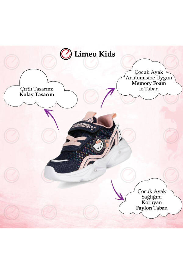 Unisex Breathable New Fashion Hello Kitty Flexible Sole Durable Sneaker Girl Children Sports Shoes - 5