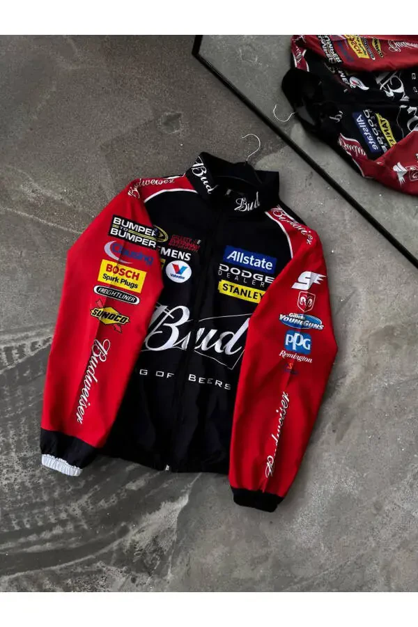 Unisex Bud Digital Printed Full Zipper Raincoat & Windbreaker - 4