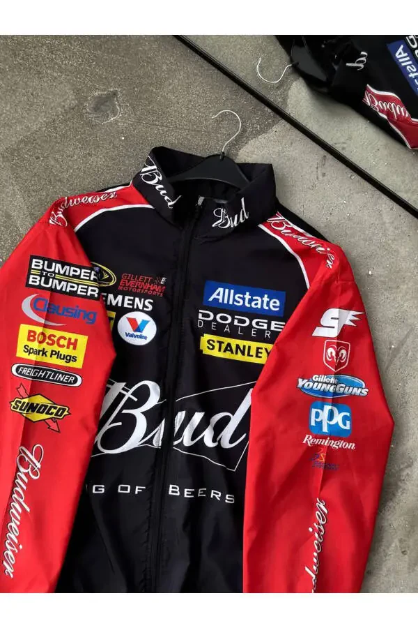 Unisex Bud Raqamli Chop etilgan To'liq Fermuarli Yomg'ir Paltosi & Shamollik - 1